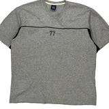 77 Tommy Jeans V-Neck T-Shirt - Medium Grey Cotton