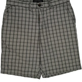 Tommy Hilfiger Checked Shorts - 34W 10L Grey Cotton