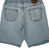 Wrangler Denim Shorts - 34W 10L Light Wash Denim