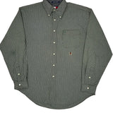 Tommy Hilfiger Checked Shirt - Large Green Cotton