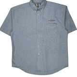 Lee Short Sleeve Shirt - XL Blue Cotton