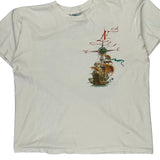 Caribbean Theme Unbranded Graphic T-Shirt - XL White Cotton