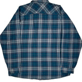 Patagonia Checked Flannel Shirt - Large Gray Cotton