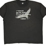 Fourth Of July Party Screen Stars Single Stitch T-Shirt - 3XL Black Cotton Blend