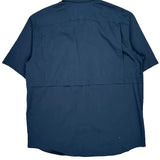 Millennium Machinery Carhartt Short Sleeve Shirt - Large Blue Cotton