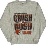 Cleveland Browns Salem Nfl Sweatshirt - Large Grey Cotton Blend