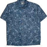 Columbia Short Sleeve Shirt - XL Blue Cotton