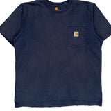 Rugged Workwear Carhartt Graphic T-Shirt - Large Blue Cotton