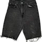Levis Denim Shorts - 28W 10L Black Denim