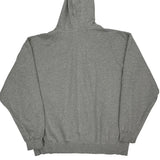 Vintage Nike College Hoodie - 2XL Grey Cotton