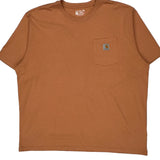Carhartt T-Shirt - 2XL Orange Cotton