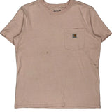 Carhartt T-Shirt - Large Pink Cotton
