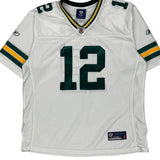 Green Bay Packers Reebok Nfl Football Jersey - 2XL White Polyester