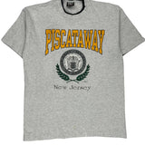 Made In USA Single Stitch Signal Sports College T-Shirt - XL Grey Cotton