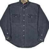 Tommy Hilfiger Shirt - Large Gray Cotton
