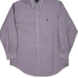 Ralph Lauren Checked Shirt - Medium Purple Cotton