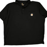 Carhartt Polo Shirt - 2XL Black Cotton