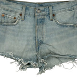 Levis Denim Shorts - 28W UK 8 Light Wash Cotton