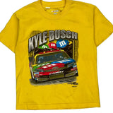 Kyle Busch Nascar T-Shirt - Small Yellow Cotton