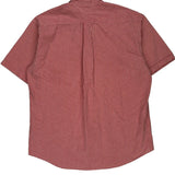 Tommy Hilfiger Checked Short Sleeve Shirt - Large Red Cotton