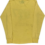 Screen Stars Single Stitch Long Sleeve T-Shirt - Small Yellow Cotton Blend