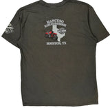 Houston, Tx Harley Davidson Graphic T-Shirt - Large Gray Cotton Blend