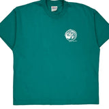 Hanes Single Stitch T-Shirt - XL Green Cotton Blend