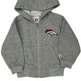 Age 2 Denver Broncos Nfl Football Hoodie - 3XS Grey Cotton Blend