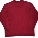 Nike Long Sleeve T-Shirt - 2XL Red Cotton