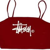 Stussy Top - Small Red Cotton