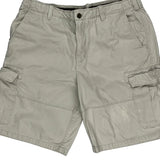 Timberland Cargo Shorts - 36W 11L White Cotton