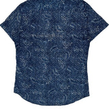 Armani Exchange Slim Short Sleeve Shirt - Medium Blue Cotton