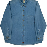 Dickies Denim Shirt - 2XL Blue Cotton