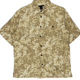 Consensus Floral Hawaiian Shirt - Medium Beige Viscose