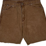 Dickies Carpenter Shorts - 32W 9L Brown Cotton
