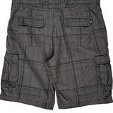 The North Face Checked Cargo Shorts - 35W 11L Grey Cotton