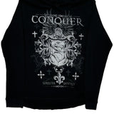 Conquer Sinister Graphic Hoodie - Large Black Cotton