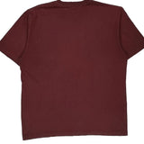 Carhartt T-Shirt - Large Burgundy Cotton