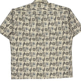 Campia Hawaiian Shirt - Large Cream Cotton