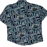 Unbranded Short Sleeve Shirt - XL Blue Cotton