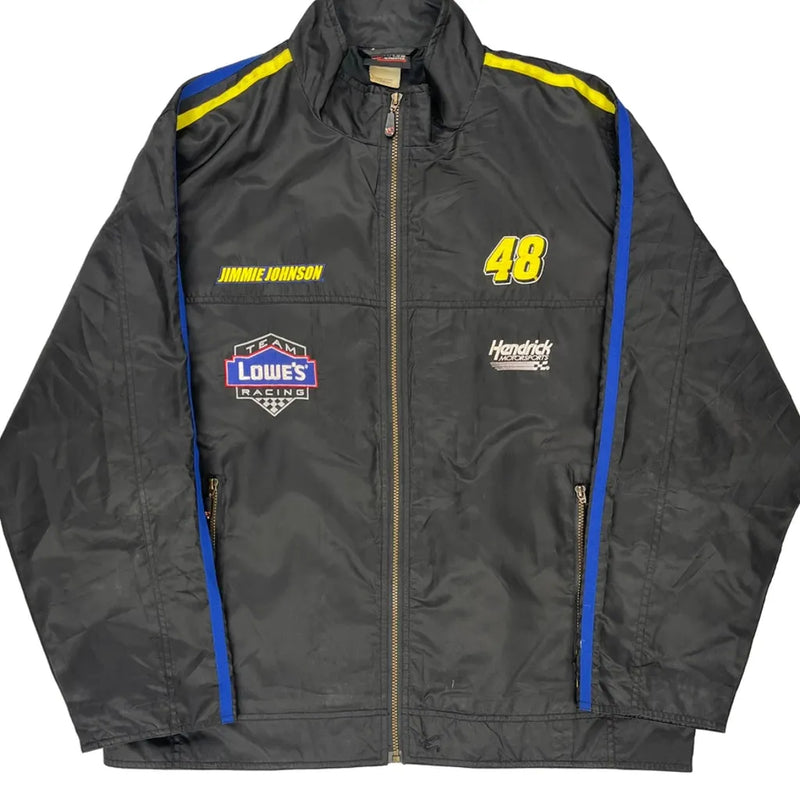 Team Lowe'S Racing Chase Authentics Nascar Jacket - 2XL Grey Polyester