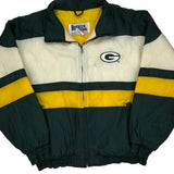 Packers Locker Line Football Windbreaker - 2XL Green Polyester