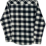 Identic Checked Flannel Shirt - Small Black & White Cotton