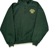 Green Bay Packers Pro Player Nfl 1/4 Zip - Medium Green Cotton Blend