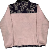 The North Face Floral Fleece Jacket - Large Pink Polyester