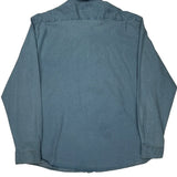 Flex For Comfort Wrangler Denim Shirt - Large Blue Cotton