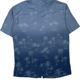 St. Johns Bay Hawaiian Shirt - Medium Blue Viscose