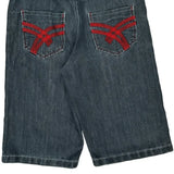 Raw Blue Denim Shorts - 34W 14L Dark Wash Cotton