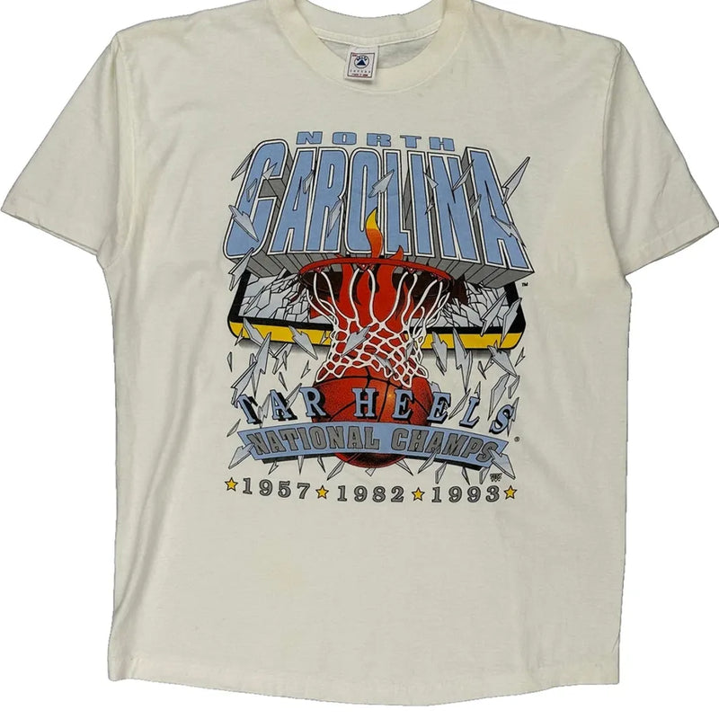 North Carolina Tar Heels Delta Single Stitch T-Shirt - 2XL Cream Cotton