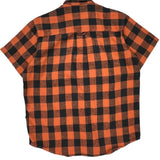Harley Davidson Checked Short Sleeve Shirt - Large Black Cotton